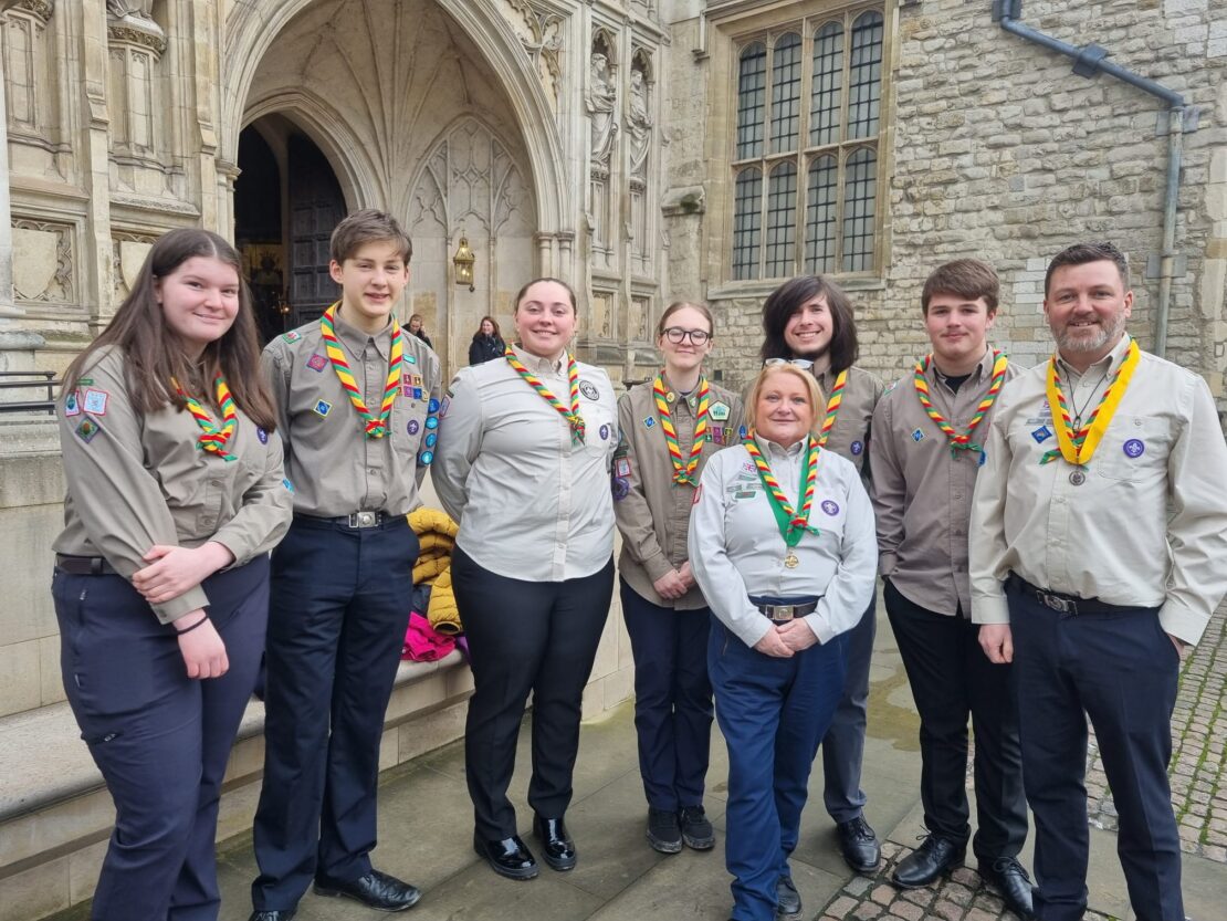 Explorer Scout represents District at Westminster Abbey